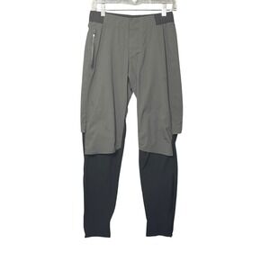 On Running Waterproof Pants Women's Small Gray‎ Black Training Joggers Stretch